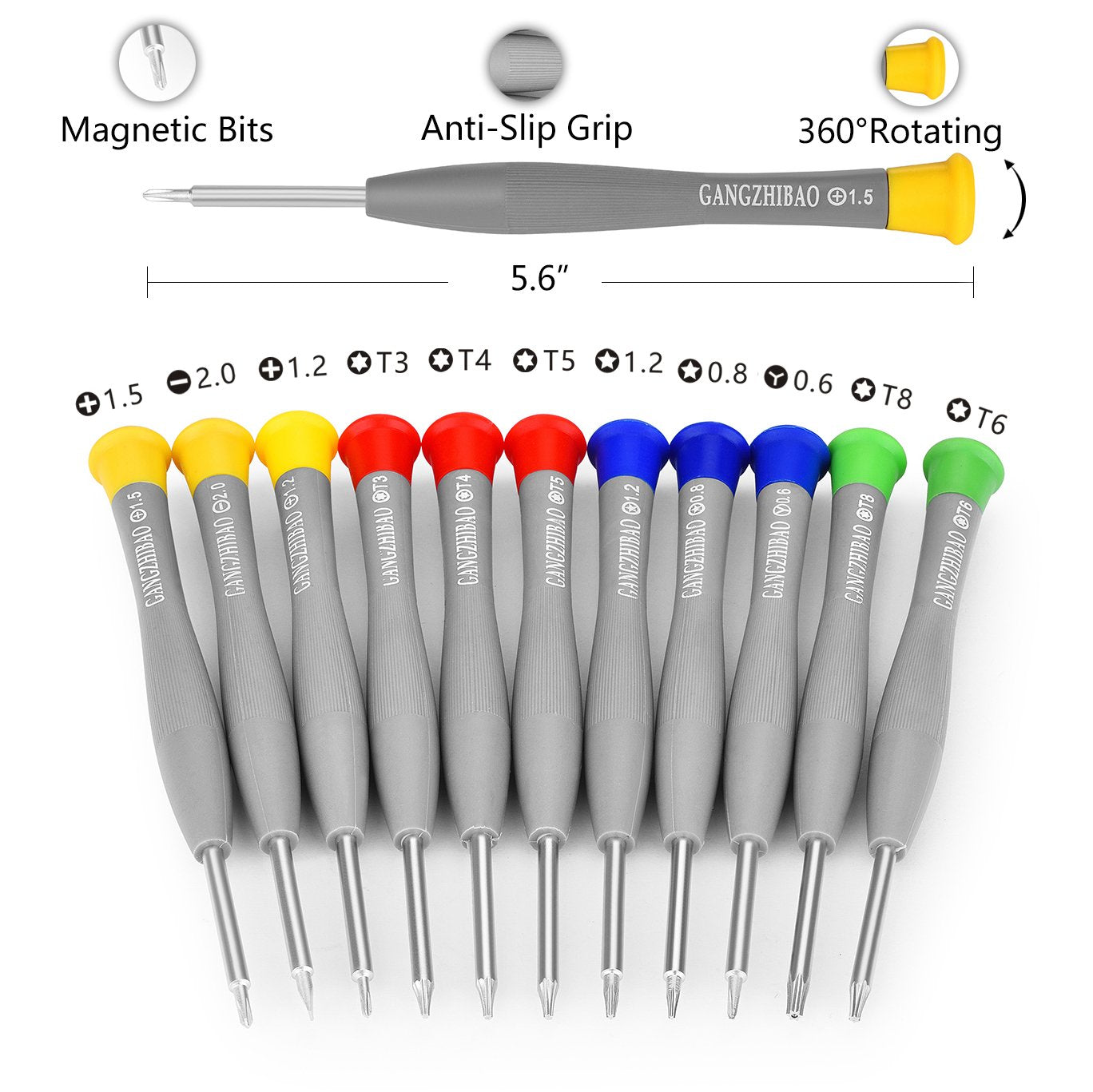 21Pcs Precision Screwdriver Set Magnetic,Gangzhibao Repair Tools Kit For Fix Phone/Iphone,Computer/Pc,Tablet/Pad,Watch,Ps4   Rep